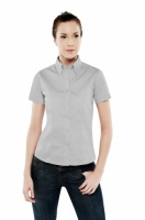 Ladie's pinpoint oxford short sleeve shirt