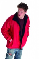Adults uniex reversible fleece jacket.